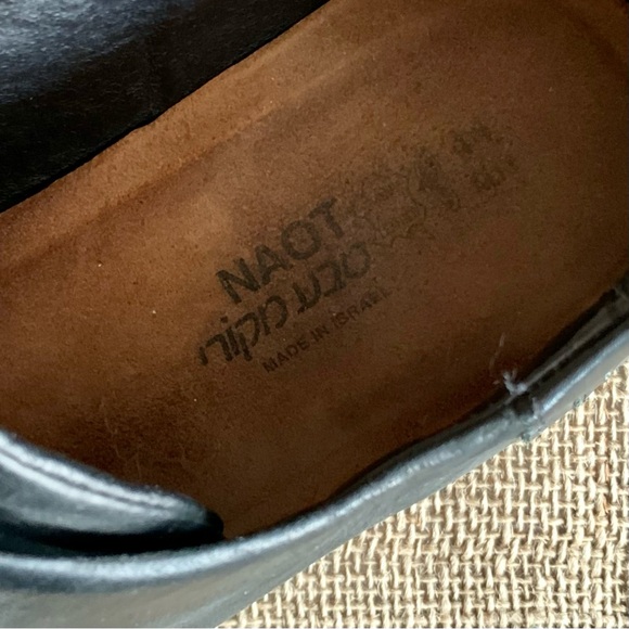 NAOT Men’s Chief Lace Up Dress Shoes Black Size 44 or US 11-11.5 - Picture 7 of 12